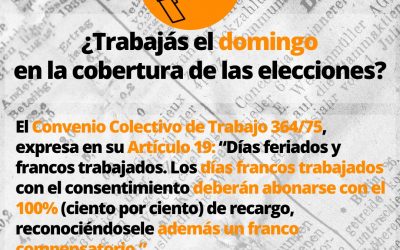 Sobre la cobertura de la Jornada electoral del domingo