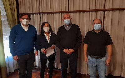 La secretaria general del Cispren de Río Cuarto fue recibida por el Obispo Uriona