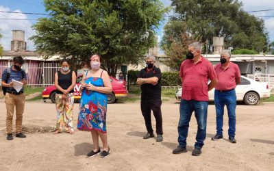 El Cispren Villa María homenajeó a Cabezas en barrio Los Olmos de Villa Nueva