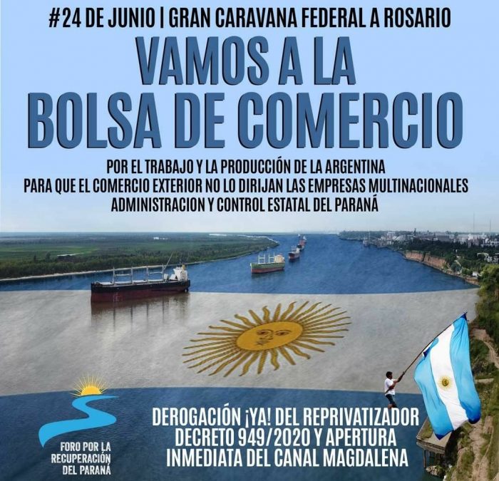 El Cispren adhiere a la Caravana Federal en defensa del Río Paraná y el Canal Magdalena