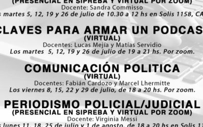 Nuevas capacitaciones en Julio