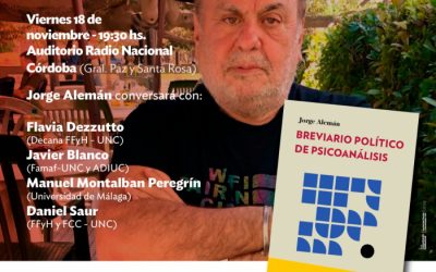 Jorge Alemán presenta su libro «Breviario político de psicoanálisis»