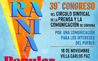 Programa del 39º Congreso de Trabajadoras y Trabajadores de Prensa