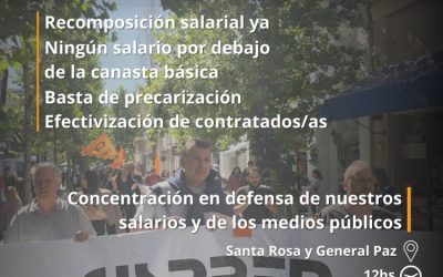 Paro Provincial de Trabajadoras y Trabajadores de Prensa