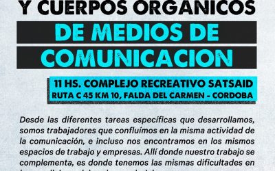 Plenario de Delegados y Cuerpos Orgánicos de Trabajadores de Medios de Comunicación