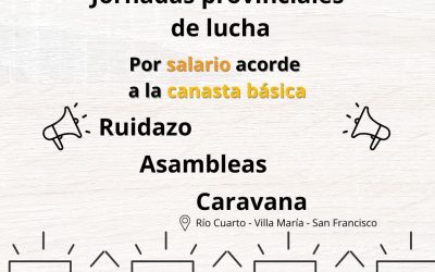Jornadas provinciales de lucha en Prensa