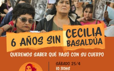 A seis años del femicidio de Cecilia Basaldúa, se pide Justicia